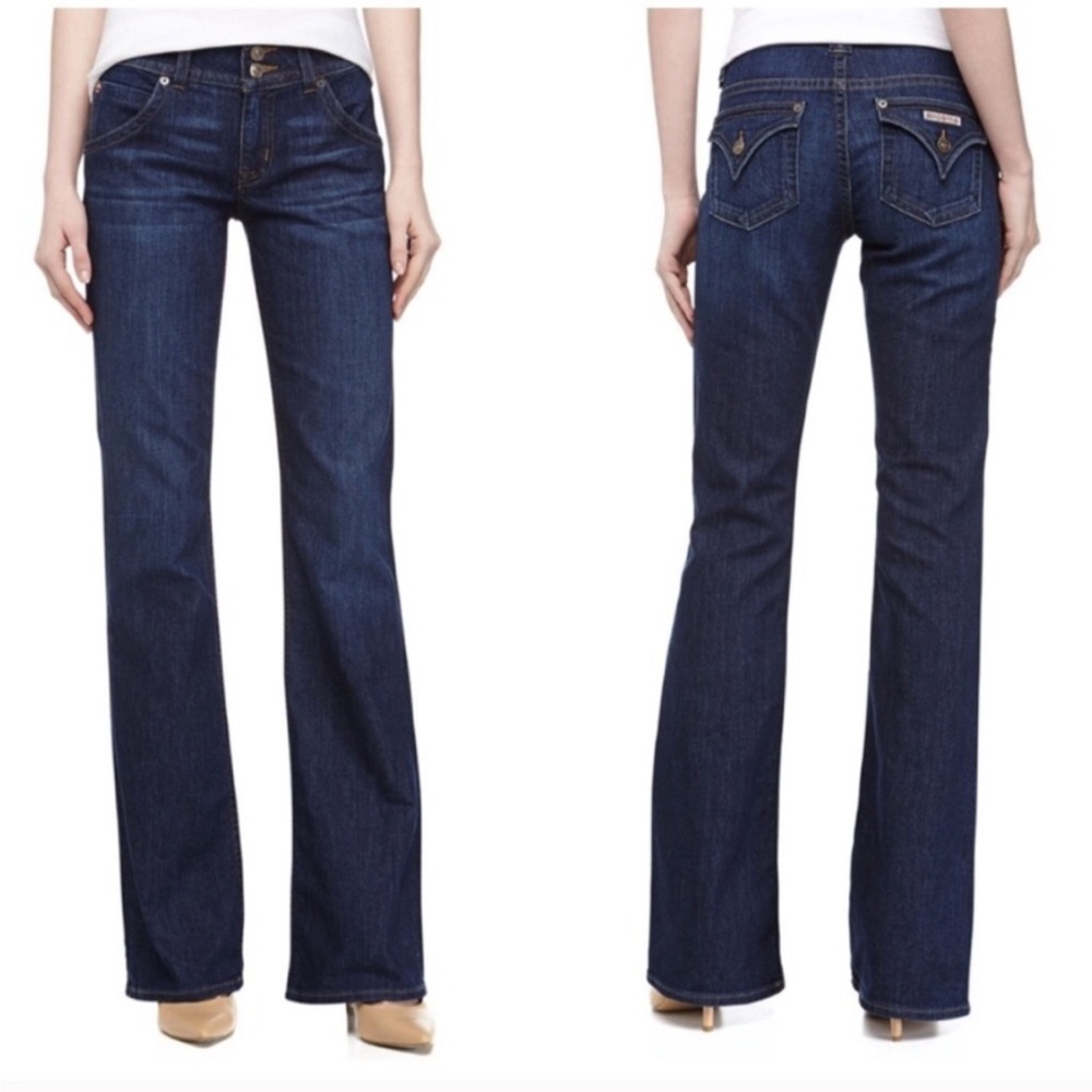 Hudson Collin Flap Straight Leg Super Low Rise Y2K Jeans Size 27